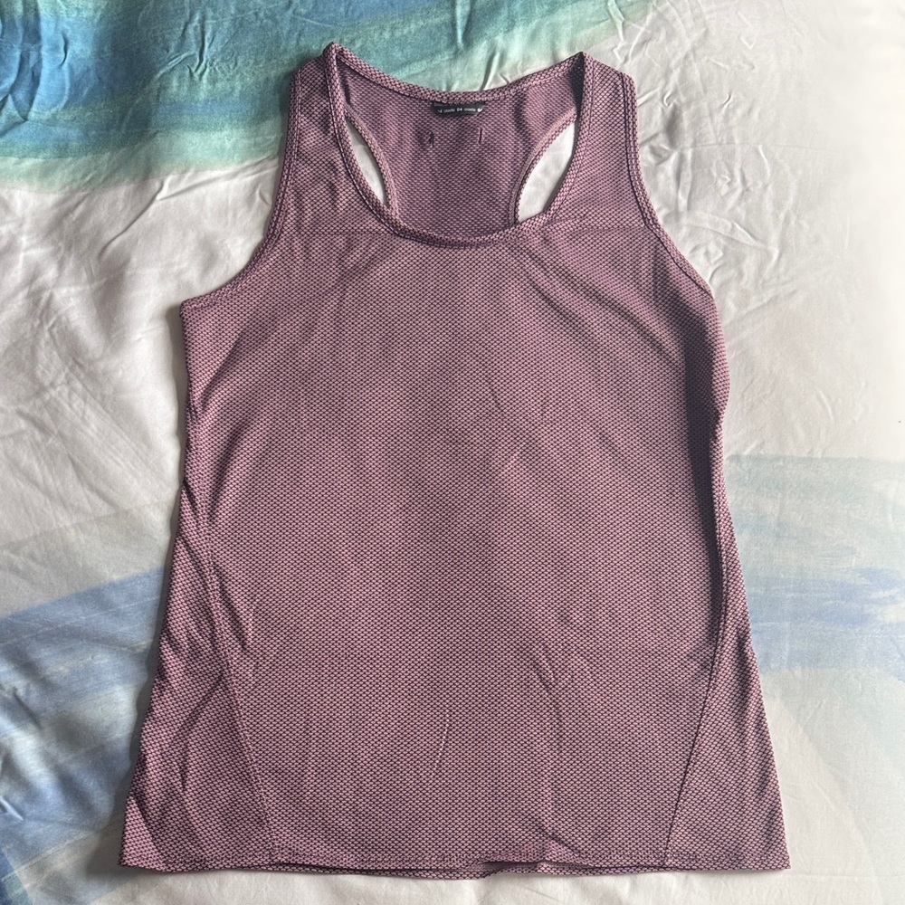 Oiselle Flyout purple racerback tank top running size 4